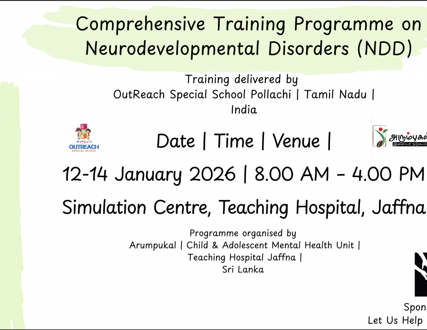 3-Day Comprehensive Training Workshop on Neurodevelopmental Disorders